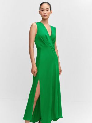 Koktejlové šaty Mango zelené