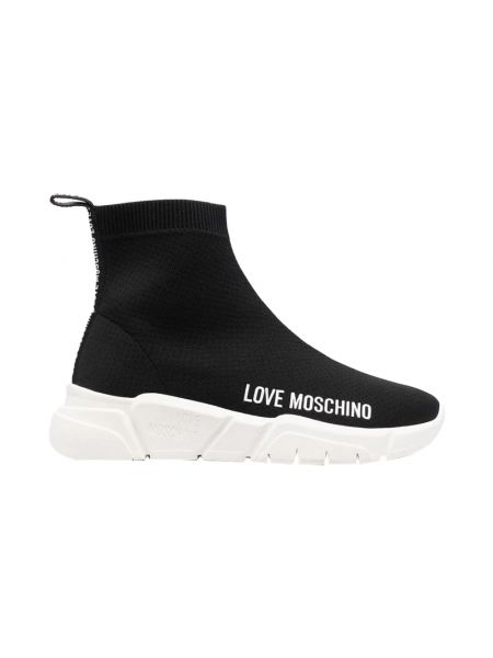 Sneakersy eleganckie Moschino czarne