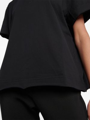 Oversize памучна тениска от джърси Givenchy черно