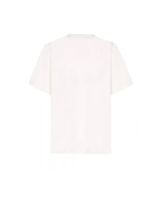 Koszulka bawełniana Boutique Moschino biała