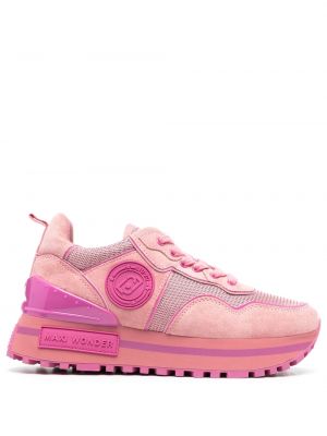 Csipkés platform talpú fűzős sneakers Liu Jo rózsaszín