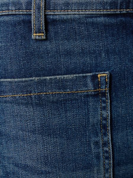 Bavlnené bootcut džínsy s vysokým pásom Nili Lotan modrá