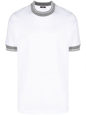 Gestreifte t-shirt Peserico weiß