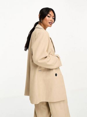 Двубортный пиджак Y.a.s. коричневый
