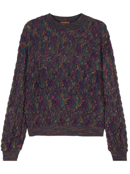 Dugi džemper s apstraktnim uzorkom Missoni Pre-owned ljubičasta