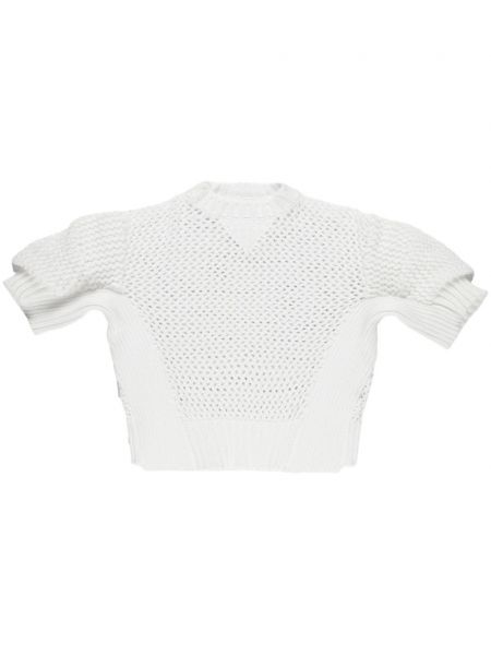 Пуловер Sacai бяло