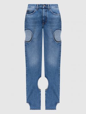 Прямі джинси Off-white сині
