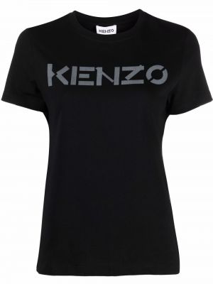 Camiseta con estampado Kenzo negro