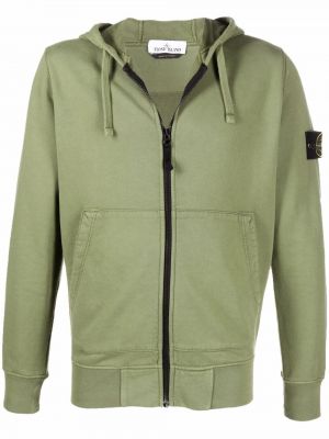 Hoodie Stone Island grön