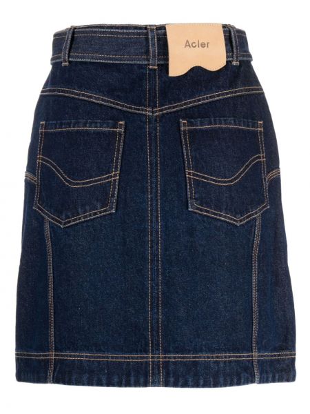 Spódnica jeansowa Acler niebieska