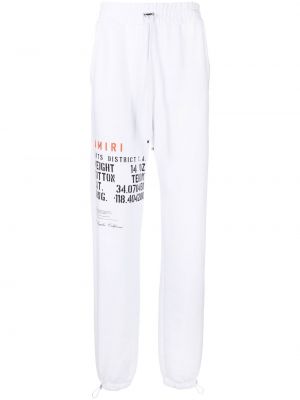 Pantalon de joggings à imprimé Amiri blanc