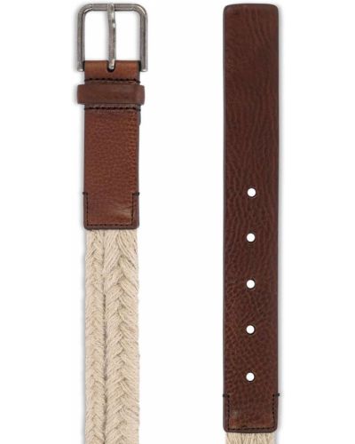Cinturón con trenzado Dolce & Gabbana plateado