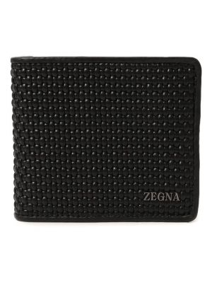 Кожаный кошелек Zegna Couture черный