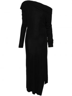 Obleka z draperijo Vivienne Westwood Pre-owned črna