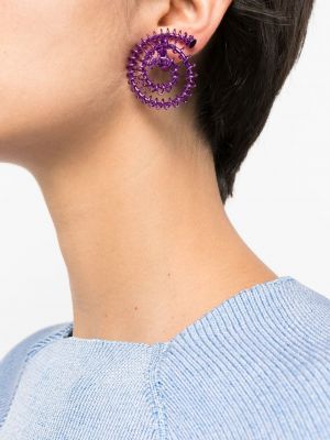 Boucles d'oreilles à boucle Sunnei violet