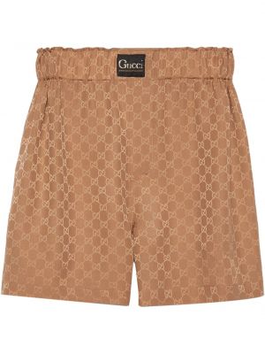 Pantalones cortos de seda Gucci