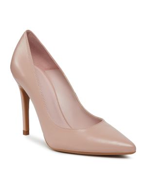 Полуотворени обувки с ток с ток Ted Baker розово