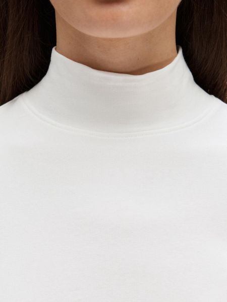 Hosszú ujjú póló Selected Femme fehér