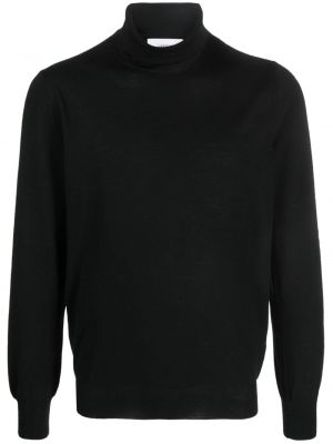 Плетен пуловер Lardini черно