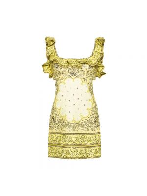 Sukienka mini Zimmermann żółta