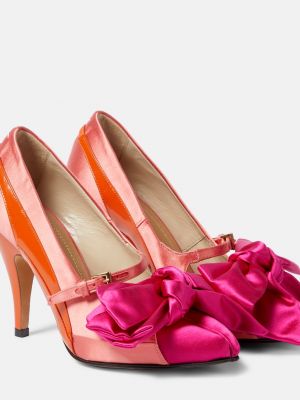 Туфли с бантом Maison Margiela оранжевые