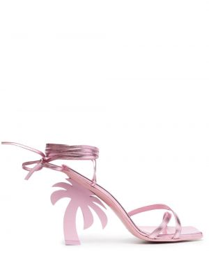 Spitzen schnür sandale Palm Angels pink