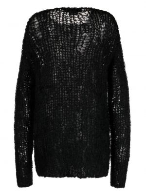 Moherowy sweter Junya Watanabe czarny