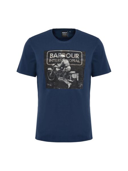 Hemd mit print Barbour blau