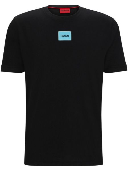 T-shirt avec applique Hugo noir