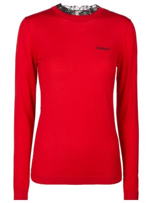 Kaschmir woll pullover Redvalentino rot