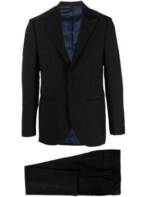 Vlnený oblek D4.0 čierna