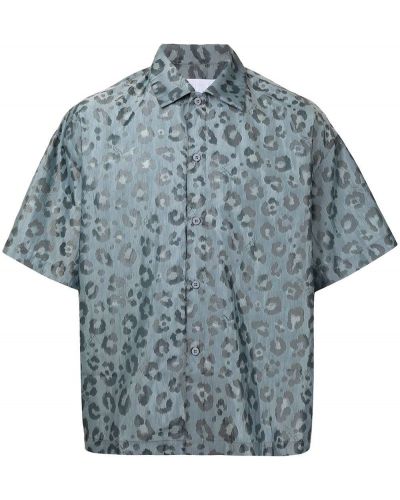 Camisa leopardo Off Duty azul