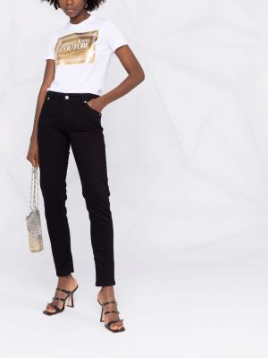 Vaqueros skinny slim fit Versace Jeans Couture negro