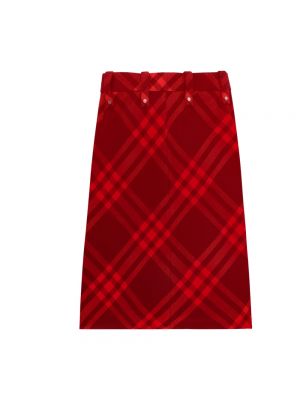 Spódnice-szorty Burberry czerwona