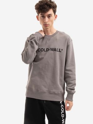 Хлопковый свитер с принтом A-cold-wall* серый