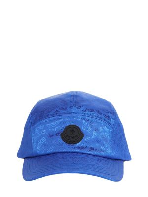 Nylonowa czapka z daszkiem Moncler Genius niebieska
