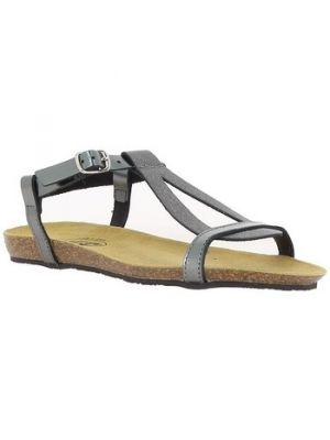Jantárové sandále Plakton sivá