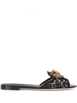 Sandalias slip on Dolce & Gabbana negro