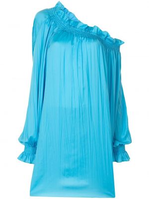 Mini vestido plisado Msgm azul