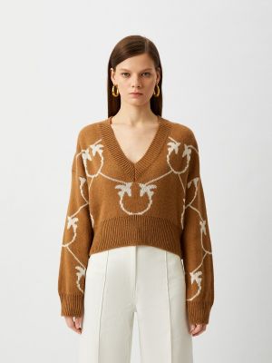 Пуловер Pinko коричневый