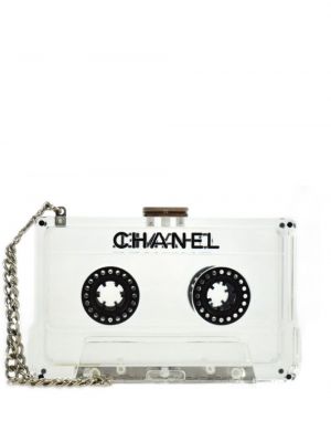 Listová kabelka Chanel Pre-owned strieborná