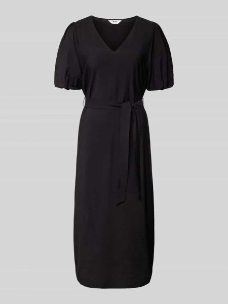Sukienka midi z wiskozy Object czarna