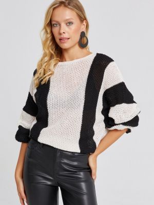 Ažūra džemperis Cool & Sexy melns