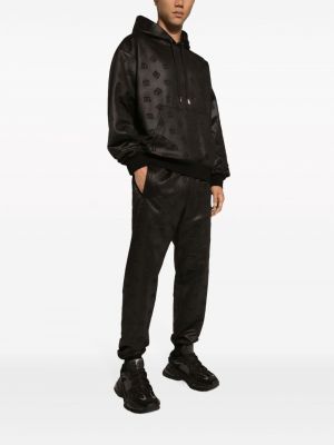 Bluza z kapturem z dżerseju Dolce And Gabbana czarna