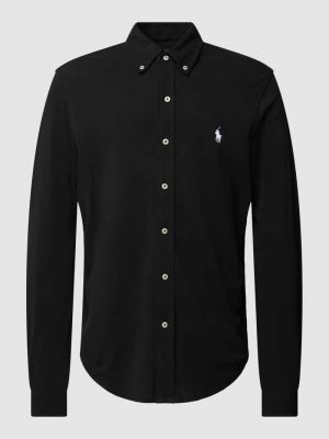 Koszula z długim rękawem na guziki puchowa Polo Ralph Lauren czarna