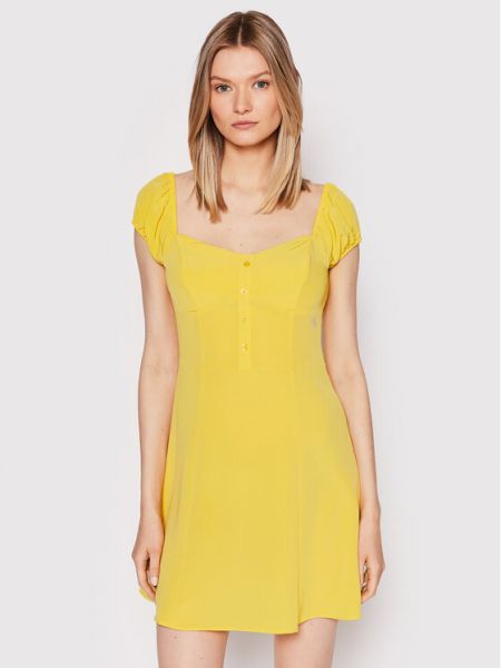 Džinsinė suknelė Calvin Klein Jeans geltona