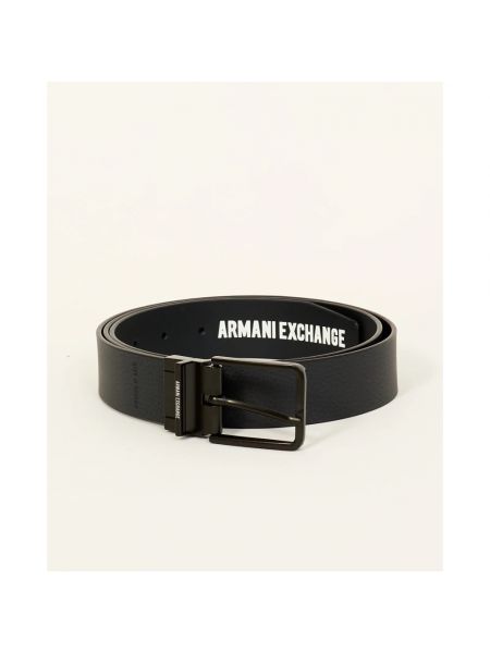 Cinturón de cuero Armani Exchange azul