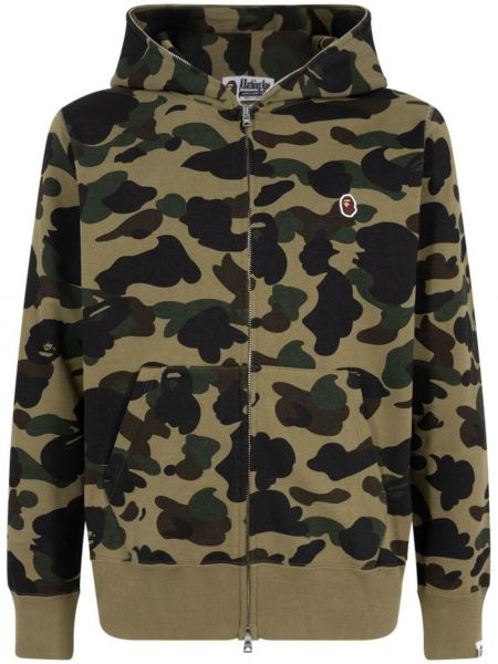 Hoodie med dragkedja A Bathing Ape® grön