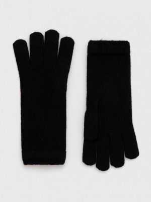 Вовняні рукавички Tommy Hilfiger чорні