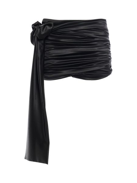 Falda de raso de seda Dolce & Gabbana negro